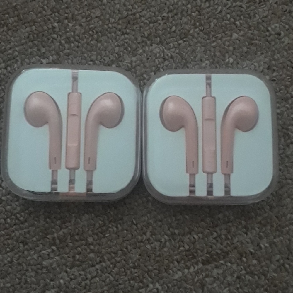 Pink ear buds
